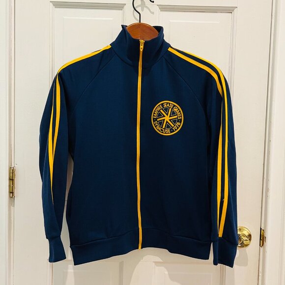 VINTAGE 1979 EMPIRE STATE GAMES SYRACUSE NY WARM-UP TRACK 'CREW' JACKET - Picture 2 of 16